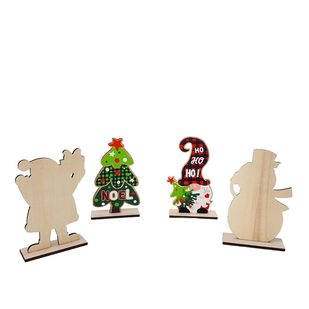 Vánoční dřevěné ozdoby, Kreativní dekorativní stolní ozdoby