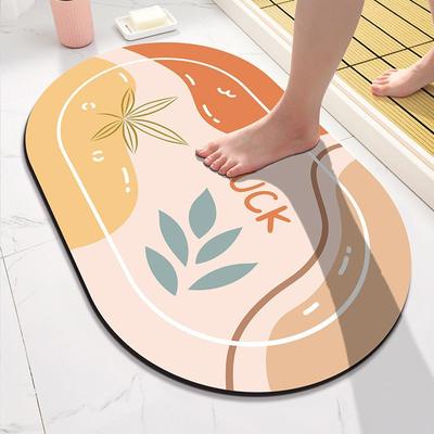 Diatom Mud Cushion Absorbent Mat Toilet Entry Door Non-slip Mat Bathroom Foot Mat Toilet Entry Carpet
