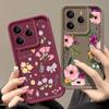 Für Xiaomi 14T Pro 13T Poco X7 F6 X6 Pro Redmi Note 14 Pro 13 12 11 Hülle Blumendruck Weiches Silikon Stoßfest Linsenschutz TPU Matt Handyhülle