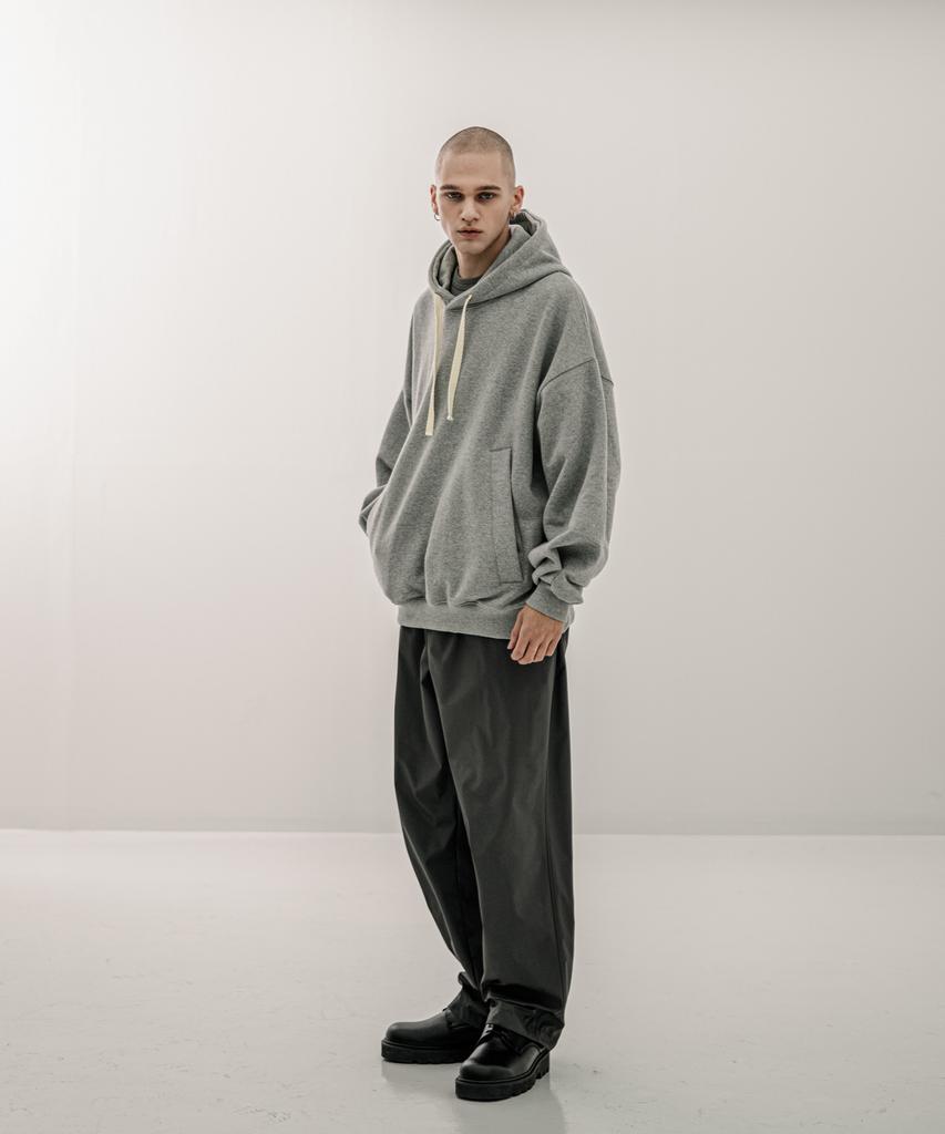 EZKATON Layered Banding Slacks Deep Gray Shlp6662