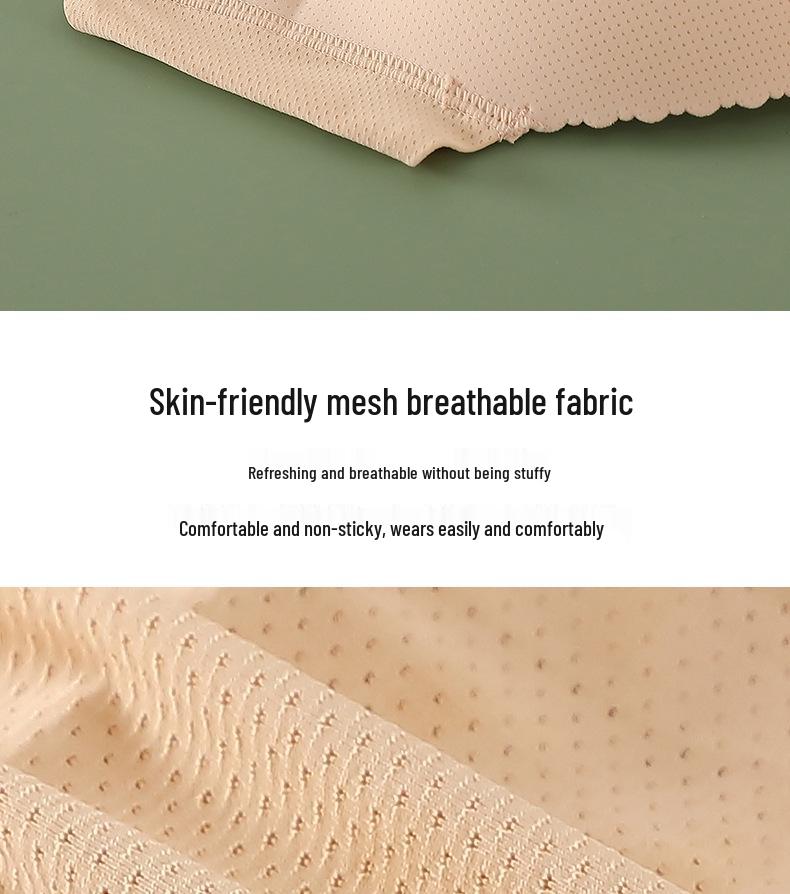 High-Waisted Tummy Control Lifting Panties for Women with Breathable Pad