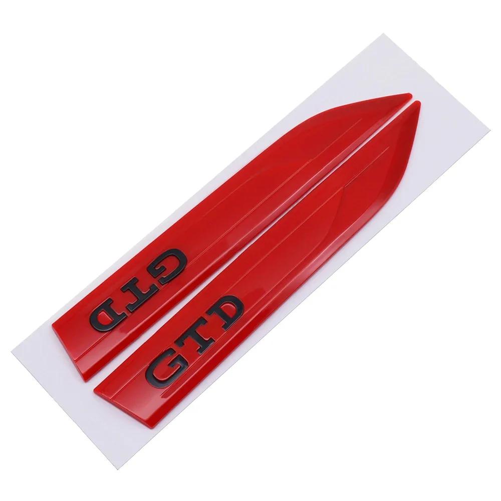 2026 Hot For VW VOLKSWAGEN 20x2.9cm Car Side Fender Emblem Sticker for Volkswagen GTI GTD Logo Golf Passat Touareg Lavida Santan