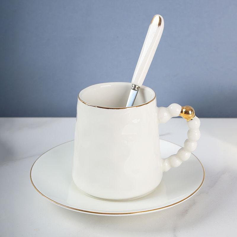 

Vintage Ceramic Cup & Saucer Set with Spoon – 180ml French Floral Porcelain Tea Set for Home Decor 180ml