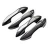 12Pcs Carbon Fiber Car Door Handle Bowl Cover For Toyota Corolla Altis 2014-2018