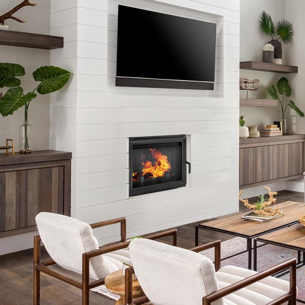 Air Fireplace Insert KRATKI MAJA 8kW Ø 200 Ecodesign Cast Iron SET