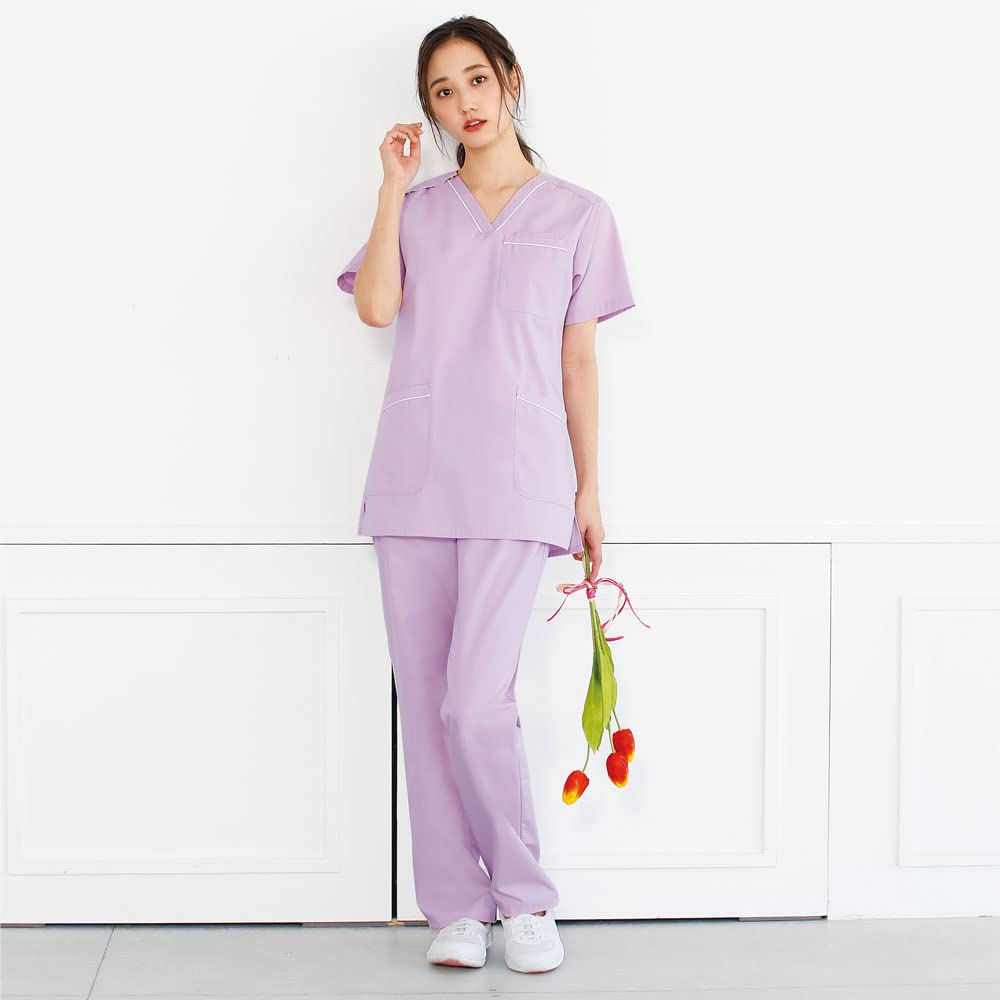Nursery Scrub Sweet Medical Nursing Lab Coat, Women's, Size Small, Lavender, 9007107A