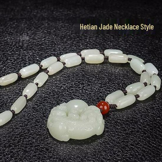 Natural Hetian Jade Pixiu Pendant, Exquisitely Carved with Ball for Men & Women