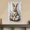 Metal Wall Art Easter Bunny Rabbit Living Room Decor