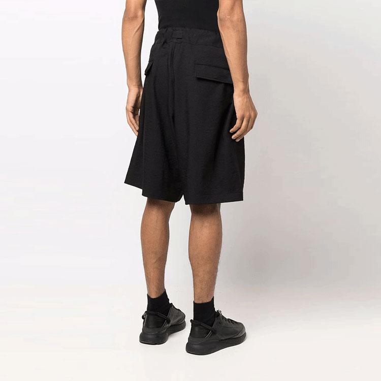 Y-3 SS21 Široké bermudy ke kolenům Pánské šortky Černé HG8600
