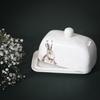 Meg Hawkins Butter Dish Hare 20 x 13 x 11cms
