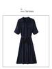 2025 High-End Japanese Workwear Silk Dress: Women's New Summer Long Dress