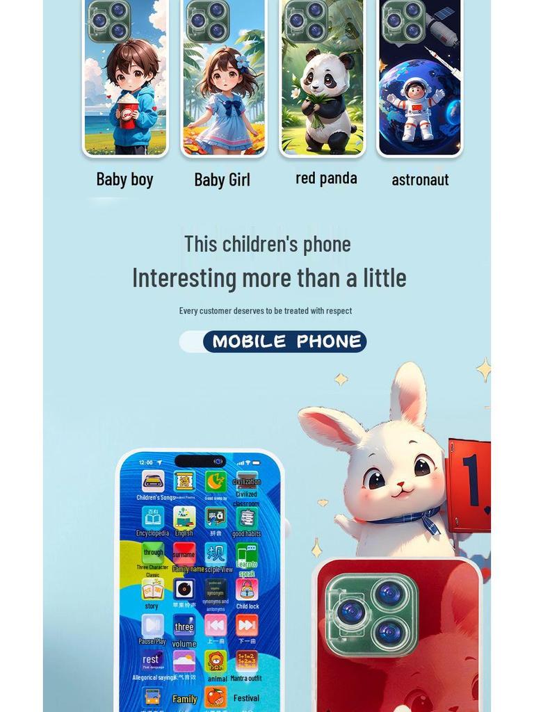 Bilingual Kids' Educational Smart Phone and Learning Device