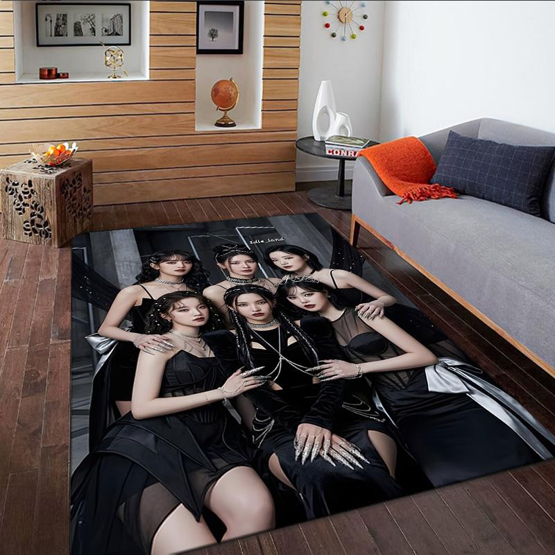 Kpop idle  Carpet, Kitchen Rugs, Yoga Mat, Non-Slip Mats, Rug for Bathroom, Living Room bedroom, Camping Rugs Christmas Gift