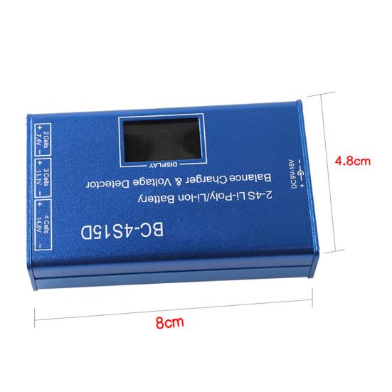 BC-4S15D Lithium Battery Balance Lipo Charger Voltage Display Detector 1500mA