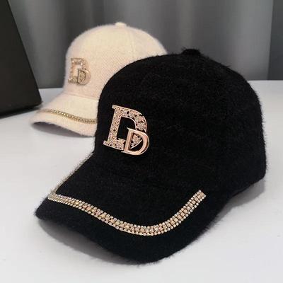 Czapka damska moda jesienno-zimowa na cały mecz ciepła czapka z daszkiem Czapka z daszkiem Temperament