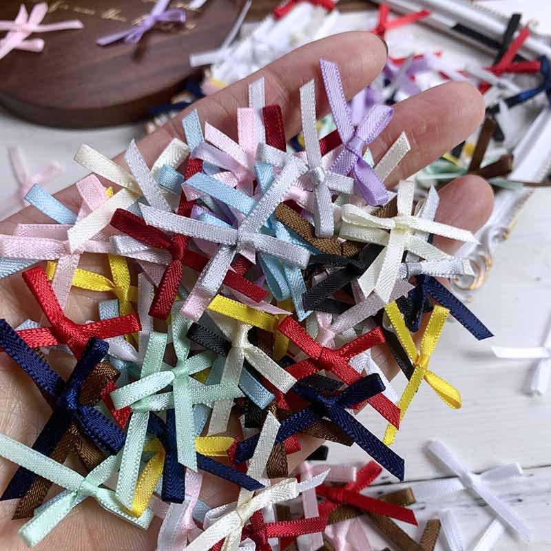 Adorno de Encaje con Lazos de Cinta de 0,3 cm para Accesorios de Ropa Lolita