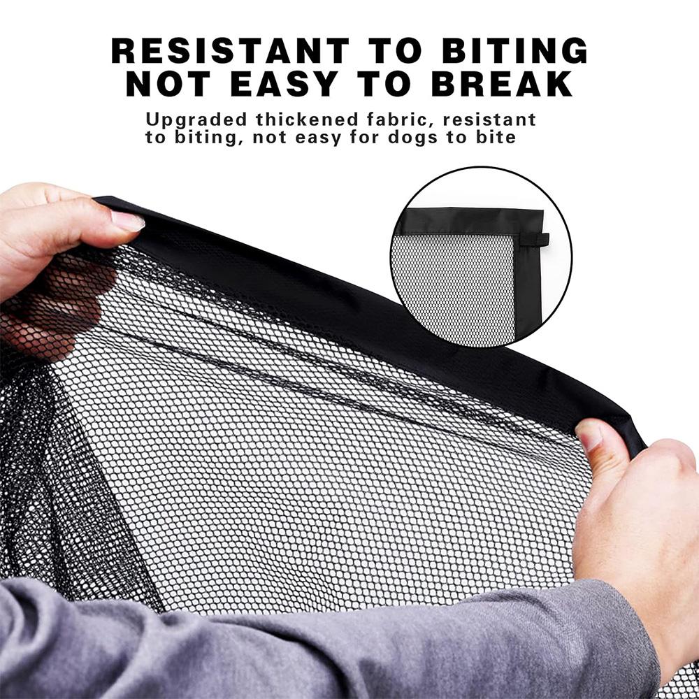 1pc Home Dog Gate Portable Folding Pet Gate Magic Indoor Mesh Dog Gate for Stairs and Doorways