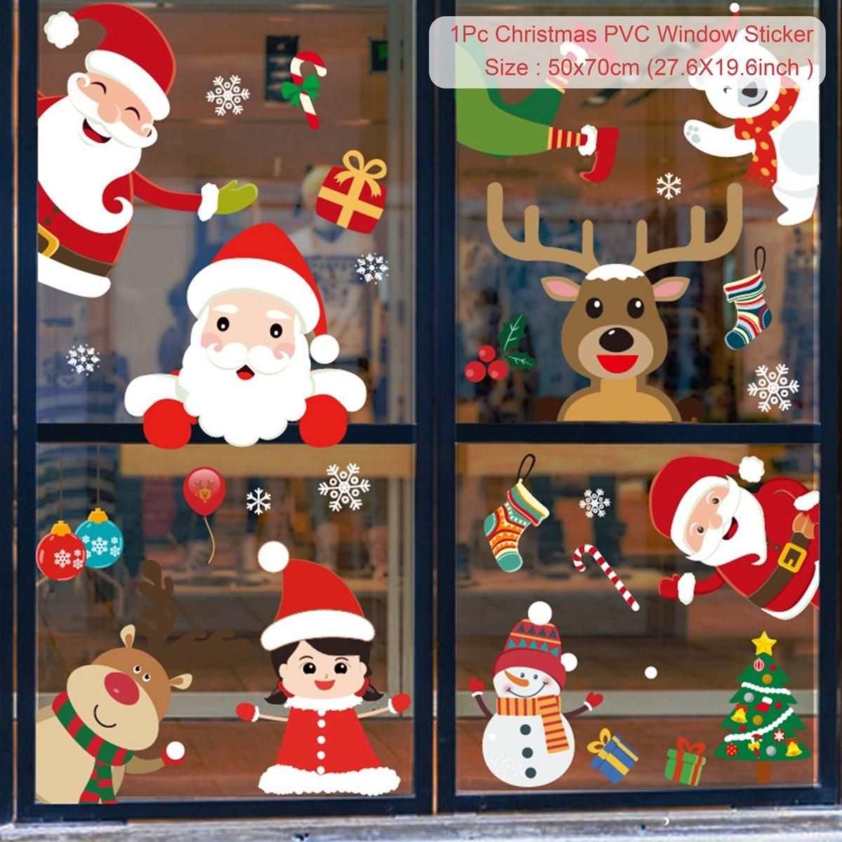 

Christmas Wall Window Stickers Marry Christmas Decoration For Home 2025 Christmas Ornaments Xmas Navidad Gift New Year 2025 as the picture shows