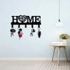 Iron Wall Hook Key Holder for Home Entryway Storage Organizer Garage Kitchen
