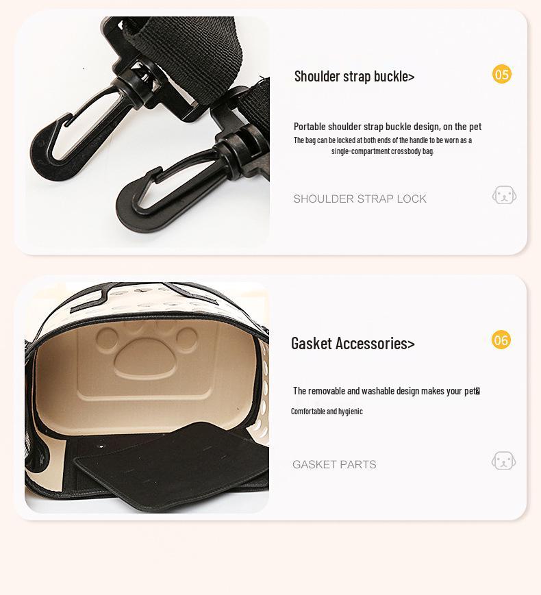 Foldable Solid Color Breathable Cat Backpack