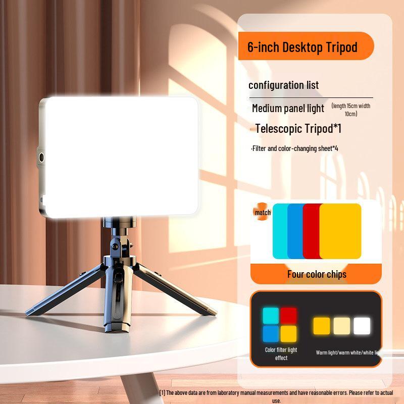Portable LED Fill Light for Indoor Photography and Live Broadcasts