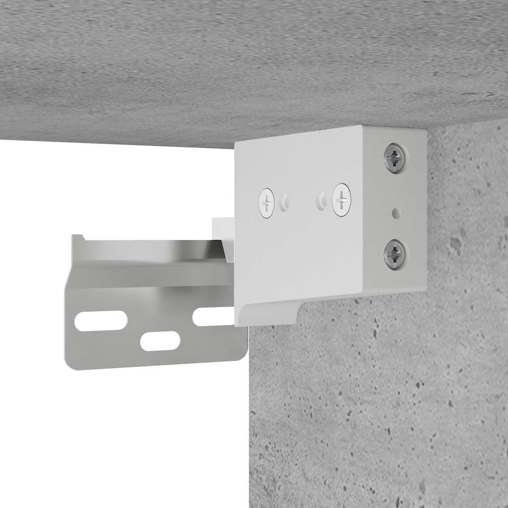 Bathroom Wall Cabinet Concrete Grey 60 X 25 X 40 Cm Wood Based Panel