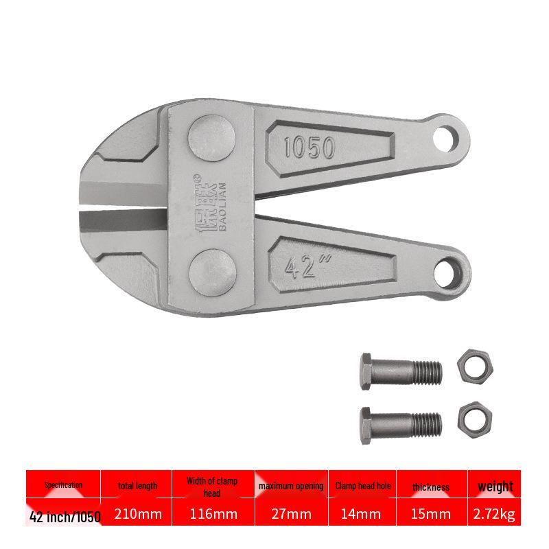 High Leverage Eagle Beak Wire Cutters - Heavy-Duty Pliers for Cutting Steel, Iron, and Rebar