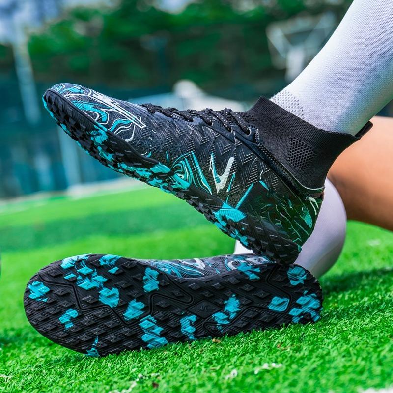 34-46 Unisex Football Boots Rubber Soft Sole Short Nail Artificial Turf Youth Children Football Shoes Boys Soccer Shoes