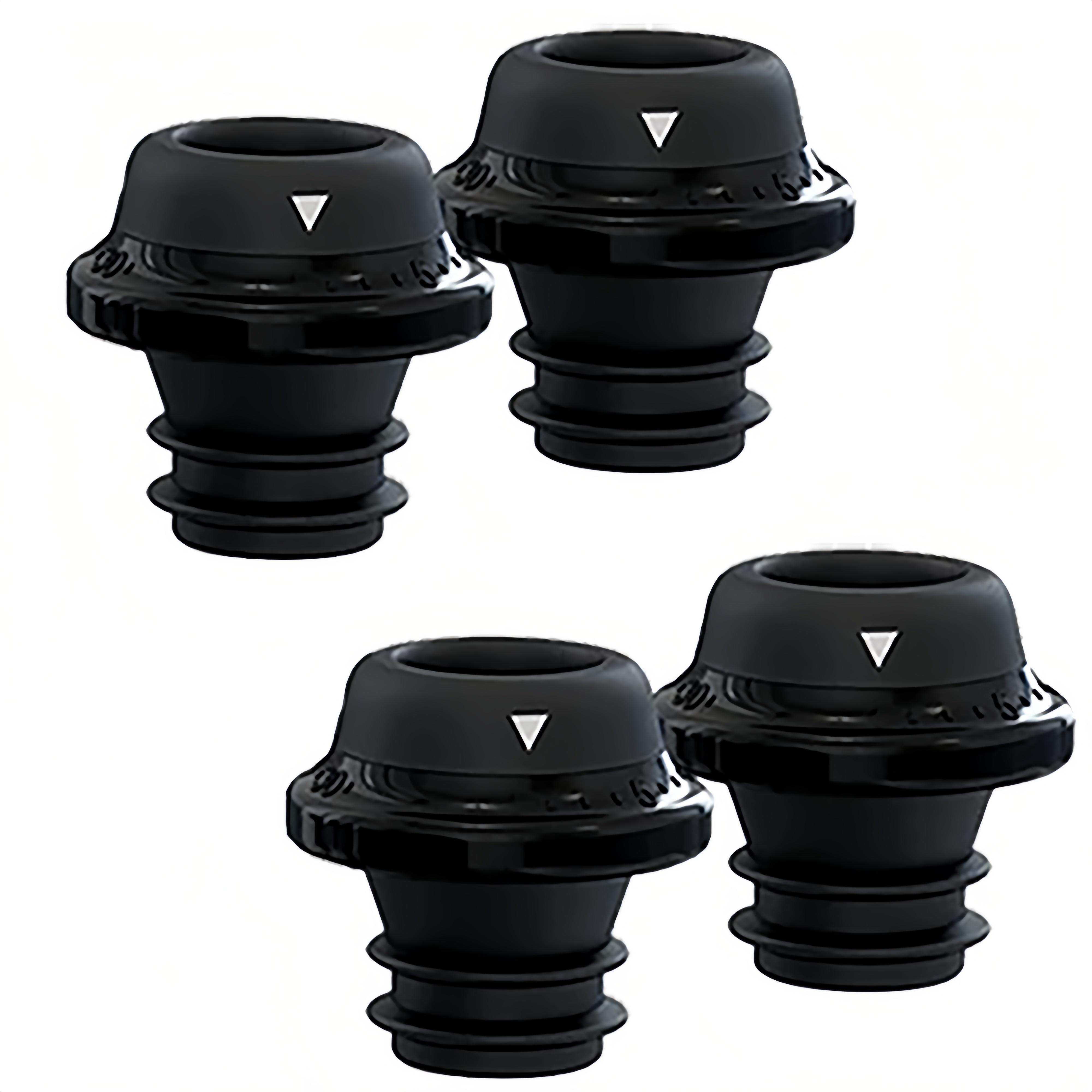 

Вакуумный насос для вина с пробкой для бутылок, силиконовая пробка для вакуумного уплотнения, вакуумный упаковщик Wine Saver Preserver, черный 4 Stopper чёрный