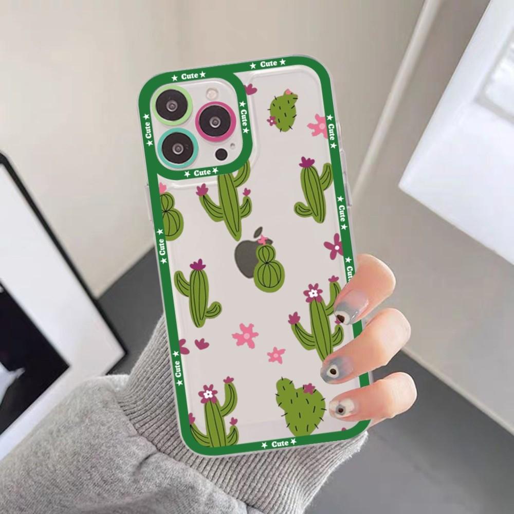 Cartoon Art Summer Cactus Phone Case For Samsung A 10 20 30 70 13 21 32 72 22 51 52 53 71 73 32 4g 32 5g Fundas