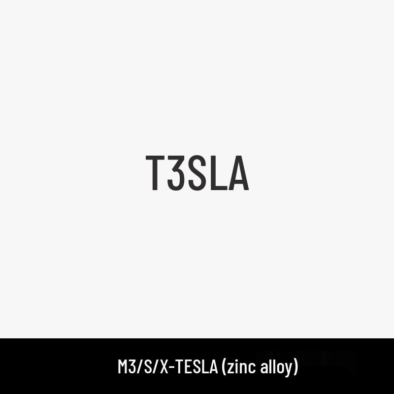 

Високопродуктивна емблема задньої частини автомобіля з цинкового сплаву для Tesla Model 3/Y/S/X