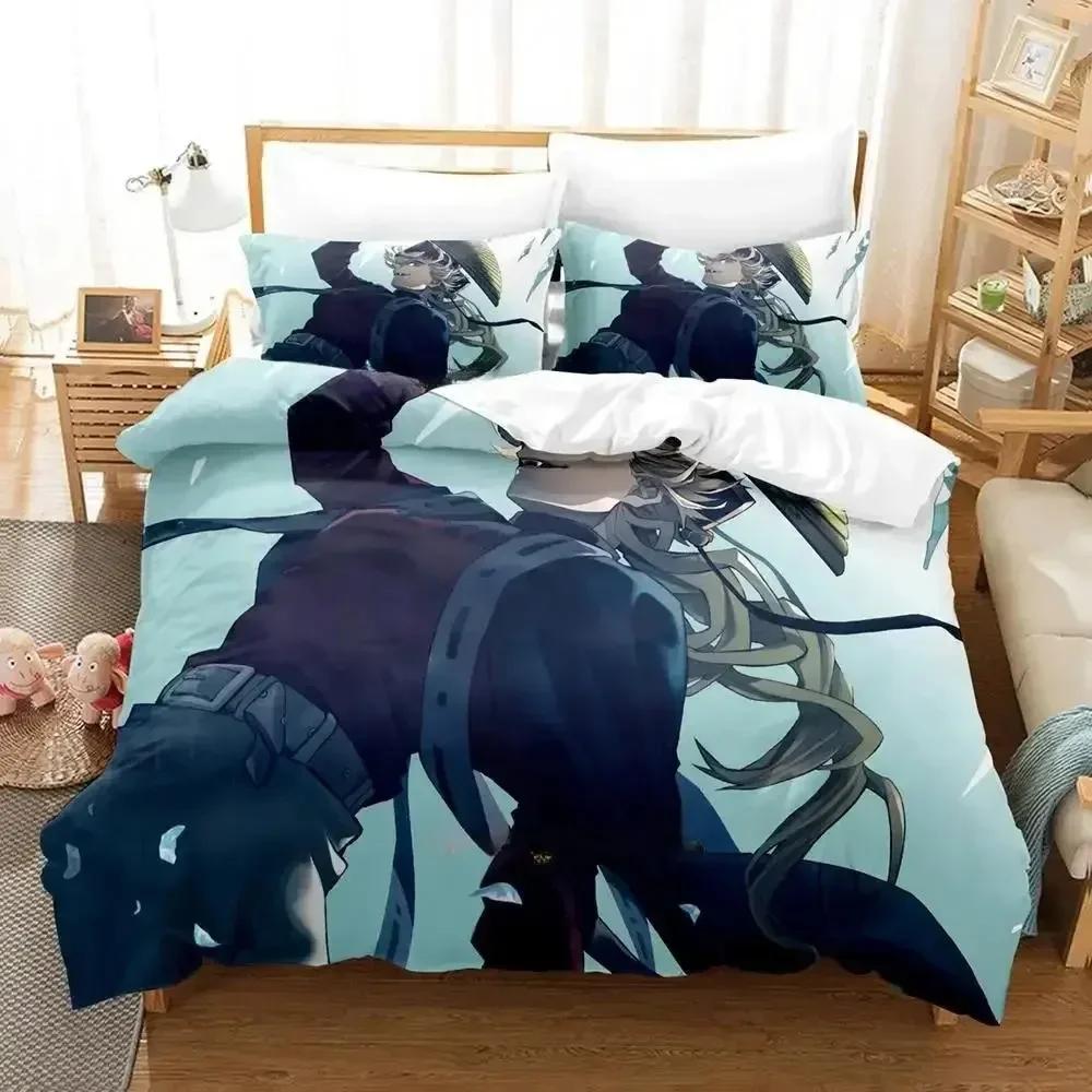 

New Doma 3D Print Anime Bed Sheet Set Printed Bed Set Duvet Cover Pillowcase Bedding Set Bed Linen Sheet Quilt Cover Full Size 70x133cm 2pcs