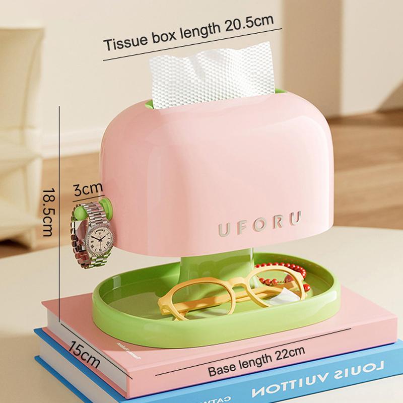 

1 шт. Ретро коробка для салфеток Двухслойная коробка для салфеток с подносом для хранения Органайзер для ювелирных изделий и часов Домашняя гостиная Настольный контейнер для салфеток