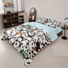 3pcs Cute Cartoon Panda Print Coreless Down Duvet Cover Set, Multi Size Bedroom Bedding Decoration, Machine Washable