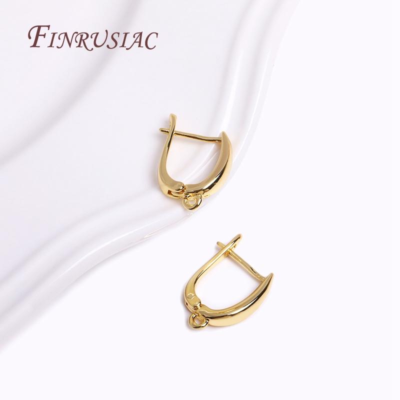 18K Echtgold Plated Verschluss für Ohrringe, Ohrringverschlüsse, DIY Ohrring Zubehör, Luxus Schmuckzubehör, Ohrhaken
