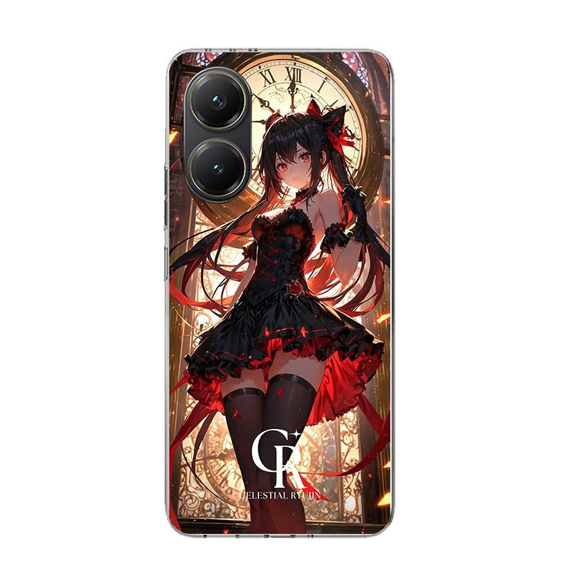 Date A Live Tokisaki Kurumi Phone Case For Xiaomi Poco X7 X6 X5 Pro F7 Ultra Redmi 15C 15 13 13C 12 12C 10 10A 10C 9 9A 9C 9T Co