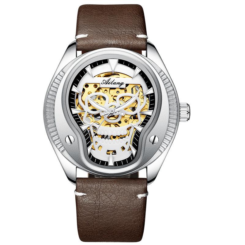 AILANG Skelettuhr Herren Vollautomatische mechanische Herrenuhr Persönlichkeit Modeuhr