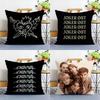 J-Joker O-Out Band Pillow Case Sofa Short Plush Double-sided HD Printing Room Home Office Gift Cushion Cover