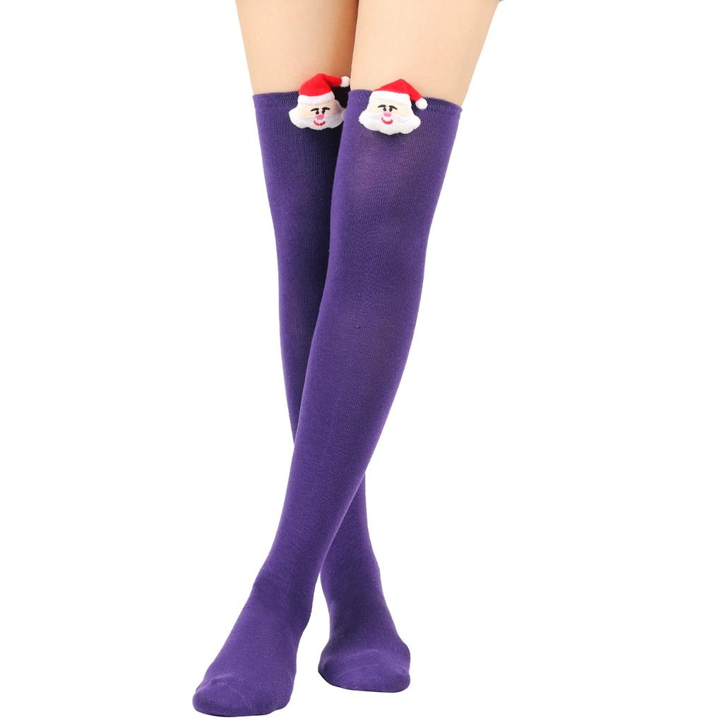 Women's Christmas Doll Socks Long-tube Over-the-Knee Socks