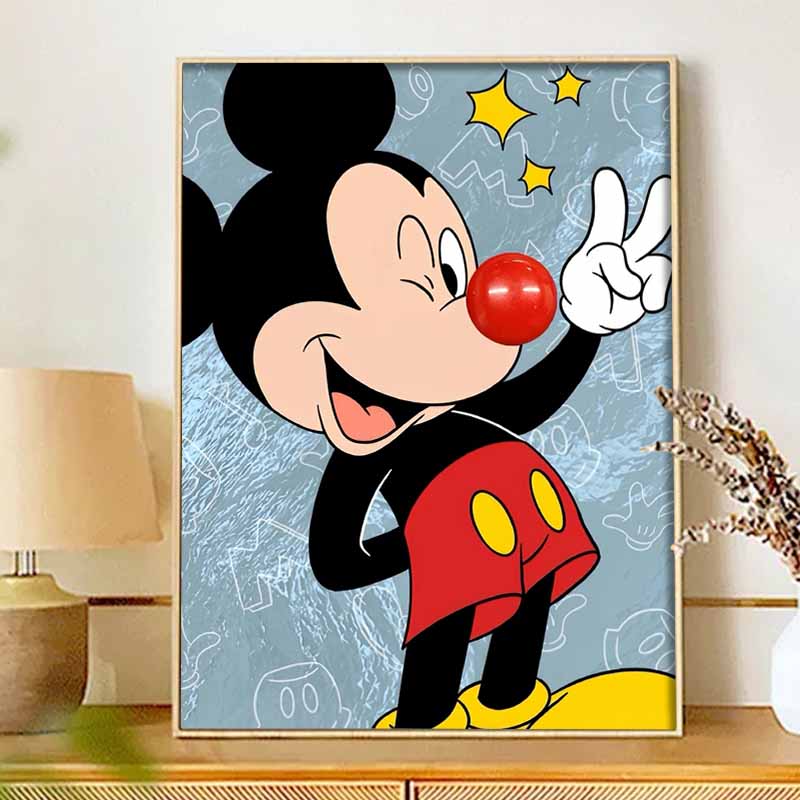 Disney Diamond Art Painting Mickey Fun Home Wall Decor Crafts Adult/Beginner Gift Ideas Creative Home Decor