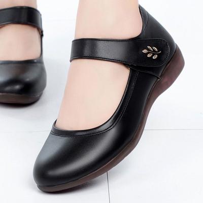 Women Fashion Sweet Buckle Strap Anti Skid Square Heel Shoes for Student School Lady Classic Comfort Spring Summer Shoes Bc08