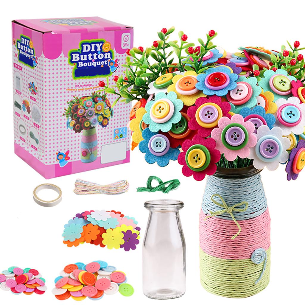 Children'S Puzzle Handmade Diy Material Pack Homemade Bouquet