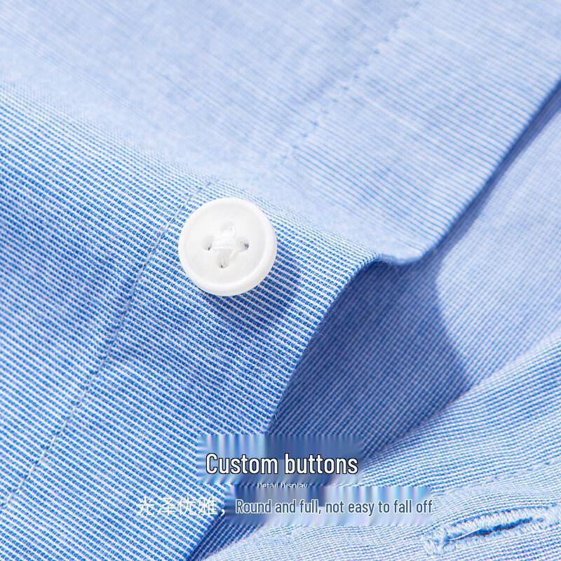 Hodo Men's 100% Cotton Lightweight Long-Sleeve Business Casual Shirt