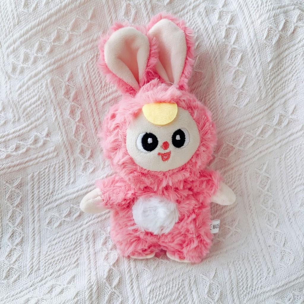 Standing Baby Three Plush Toy Keychain With Pp Cotton Filling For Girls And Teens