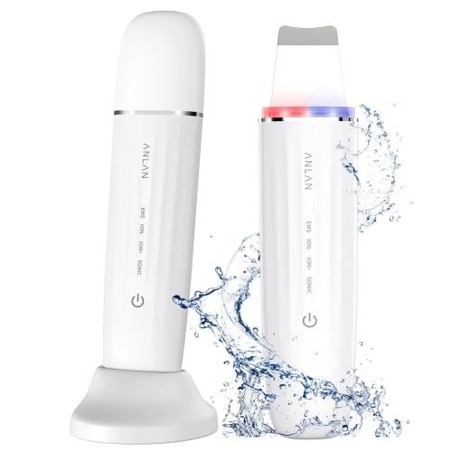 

[Красивые сто цветов пор уход за кожей лица устройство Категория Нет. 1] ANLAN Royal Water Peeling IPX7 Полностью водонепроницаемый прибор для лица 6-в-1 Ultrasoni