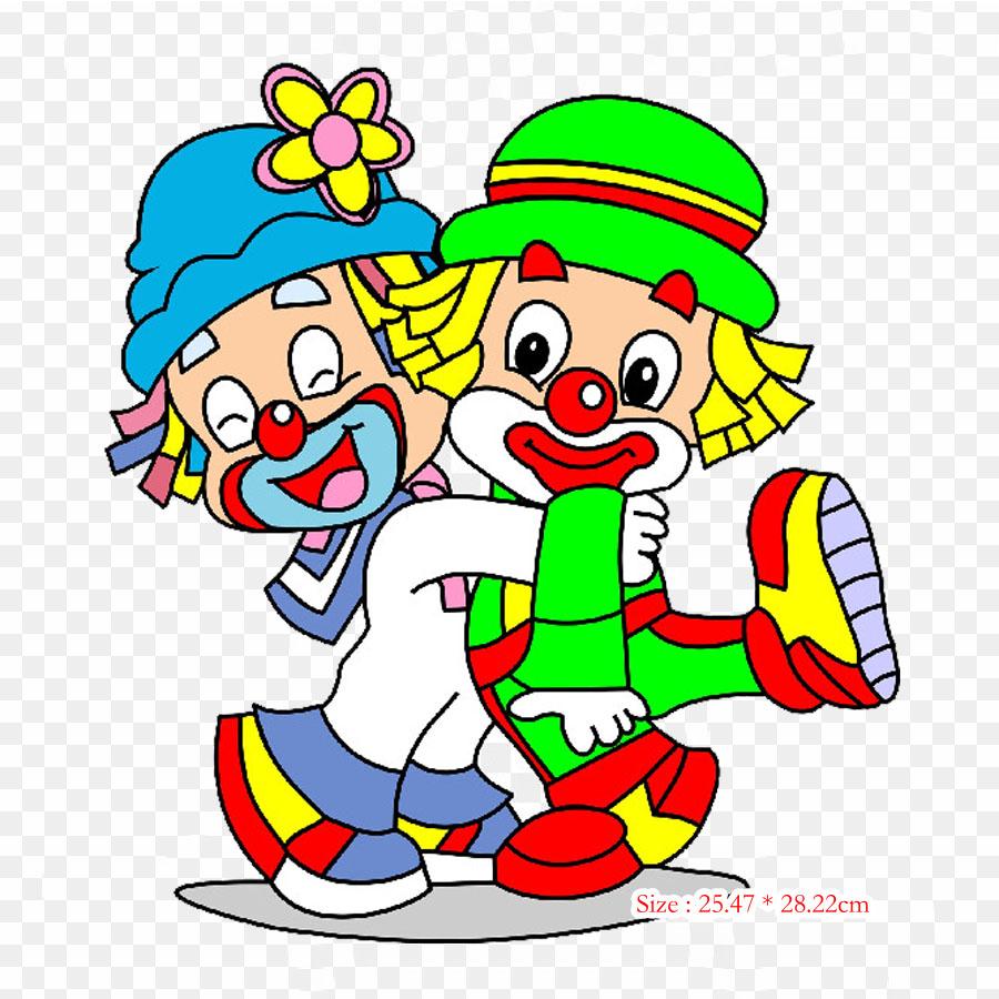Convite Patati Patata Para Menina Patati Patata Clown Iron On Heat Transfer Printing Vinyl Patches Sticker for Clothes DIY Appliques Washable Patches