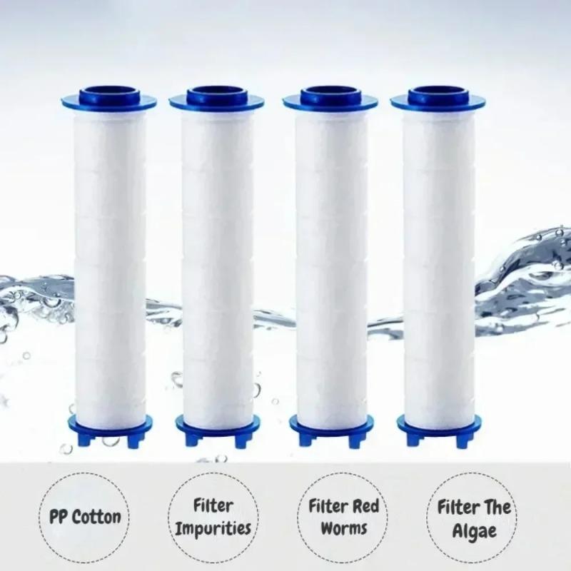 5pcs Universal Shower Head Filter Set - PP Cotton Water Purification Cartridge for Chlorine Removal&Skin Protection,Easy-Install