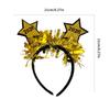 Glitters Tinsel Headbands Happy New Year 2026 Star Shape Practical Comfortable For Festival Event And Gatherings