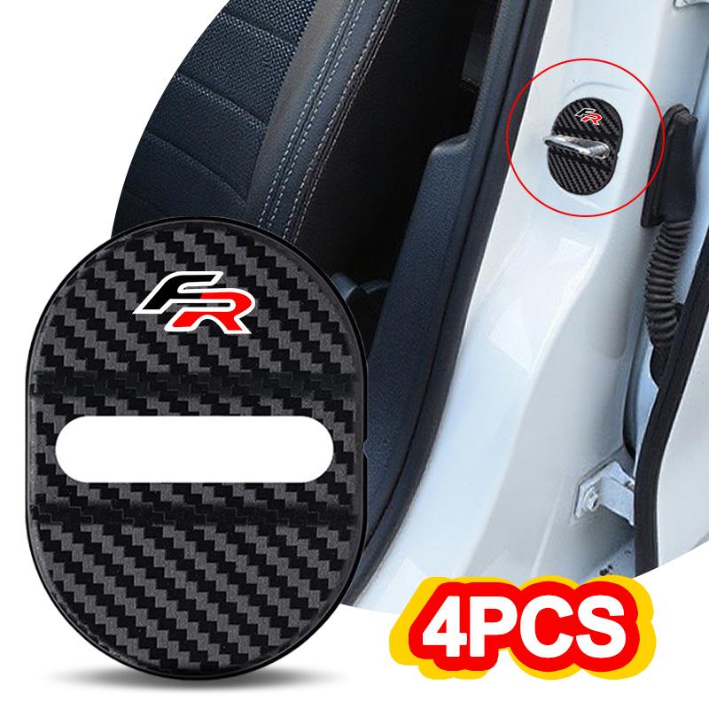 Silikonový kryt ochrany přezky zámku dveří auta Elastický pro Seat FR Leon Ibiza Altea Exe Mk2 Mk3 Alhambra Dekorativní doplňky