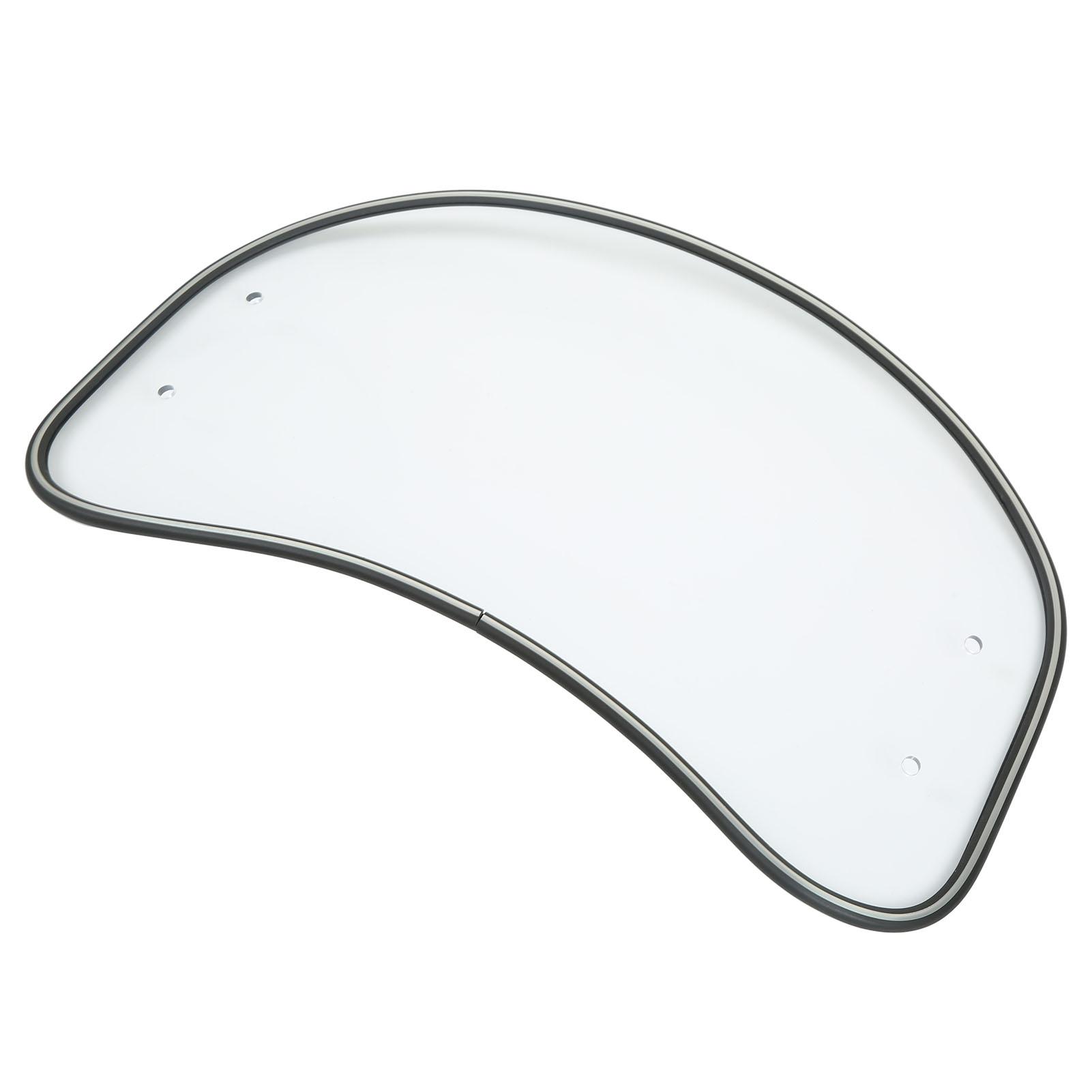 

Motorcycle Oval Windshield Clear Front Windscreen Spoiler Air Wind Deflector Guard Shield Universal Fit Transparent прозорий